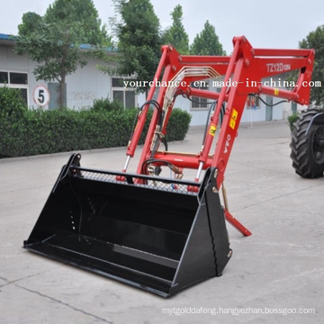 Tip Quality Tz12D 90-140HP Tractor Mounted Multifunctional Front End Loader with 4in1 Bucket